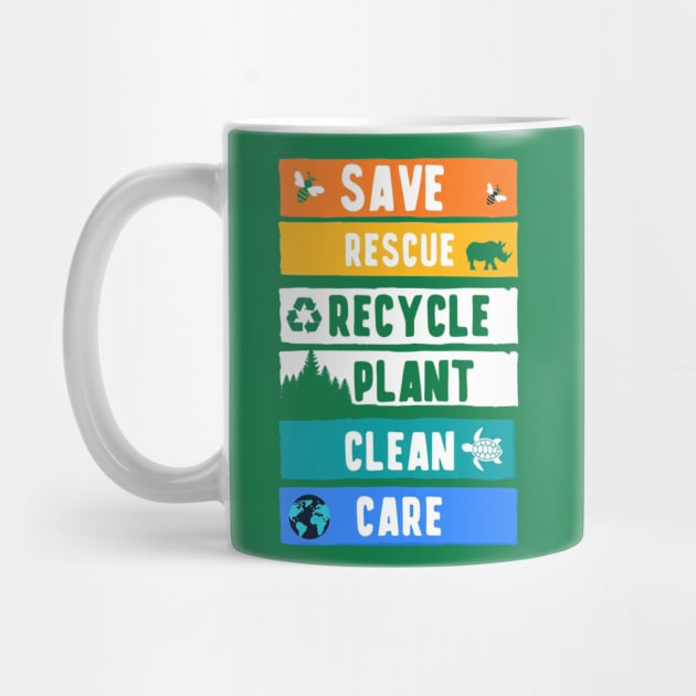 Earth Day, Environment Day, Save The Planet by Creatifly Graphic Tees